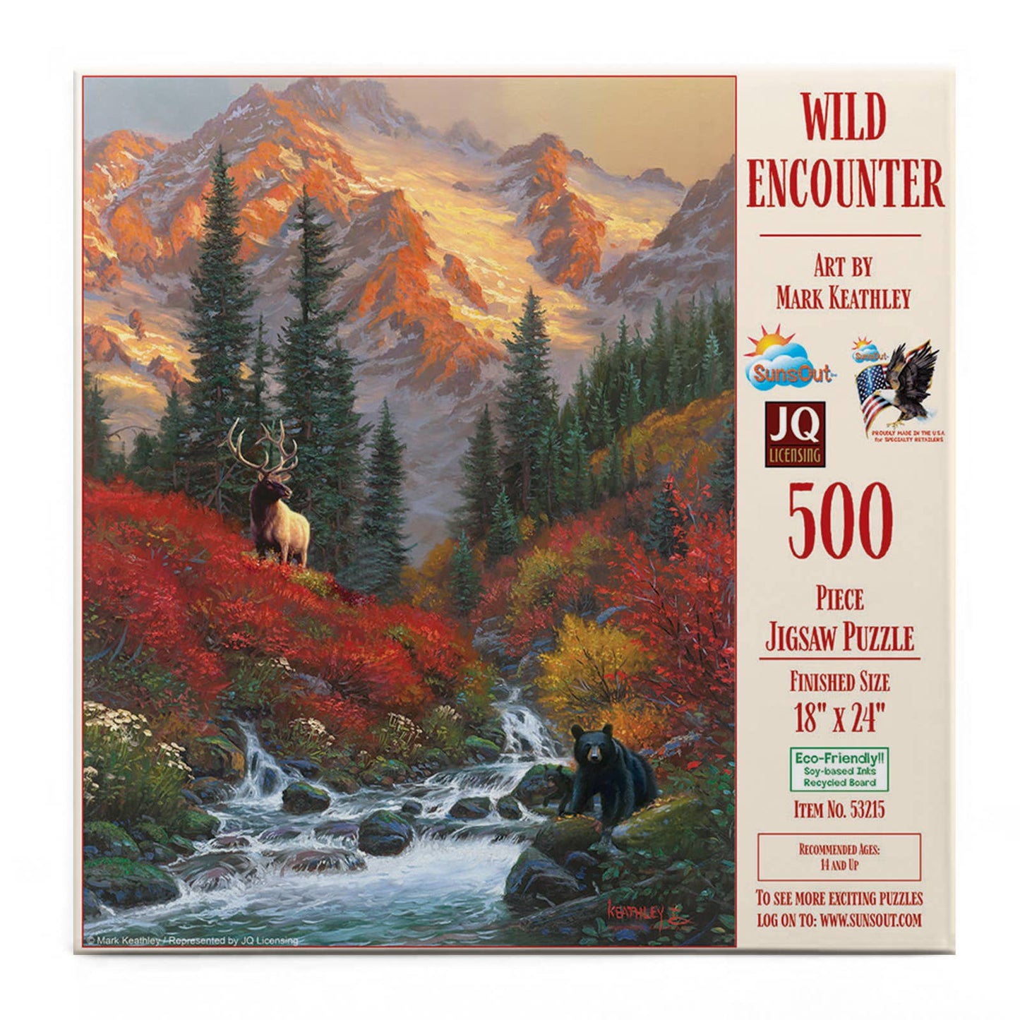 SunsOut - 1015 Wild Encounter 500 pc Puzzle