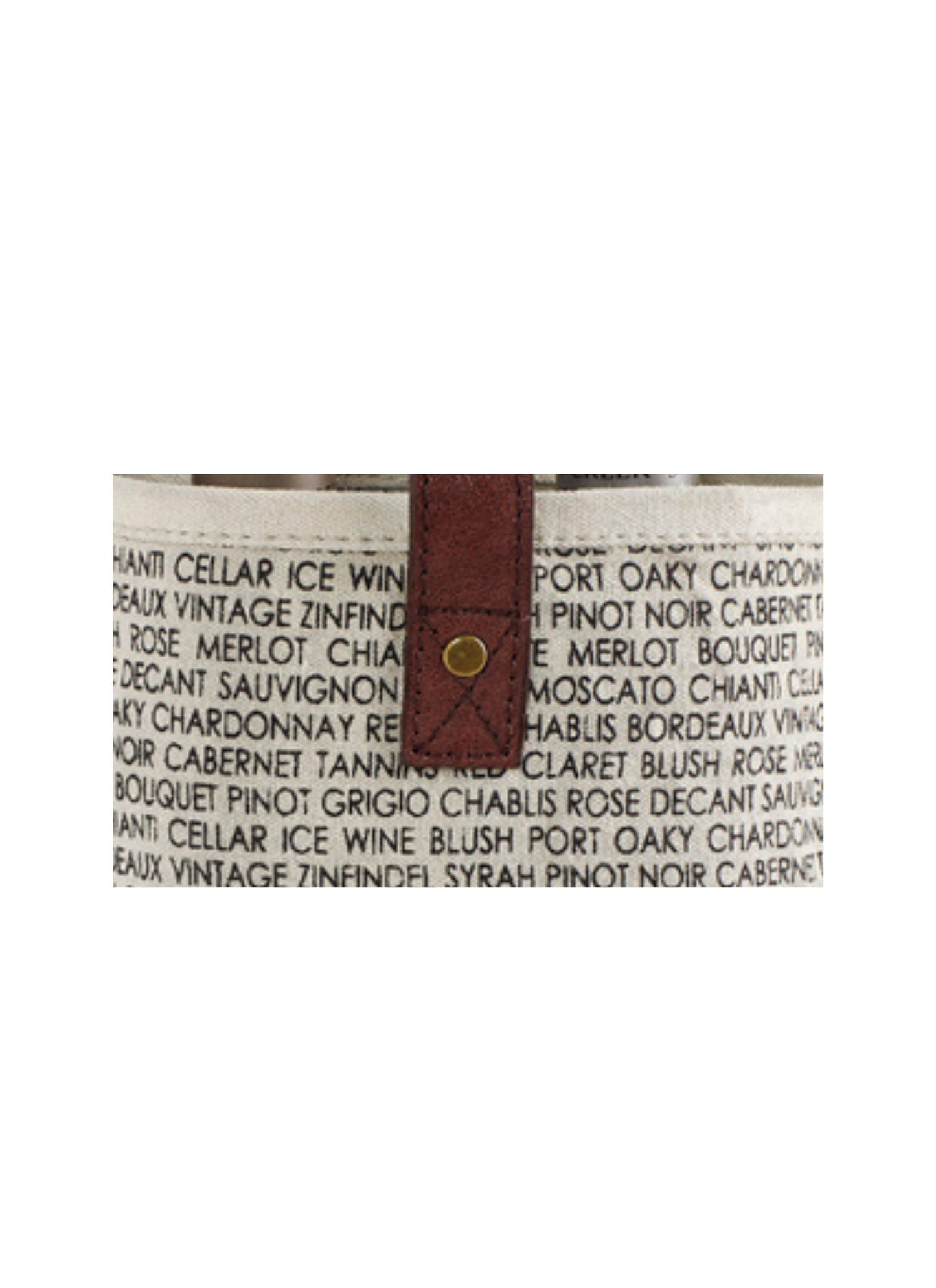 Mona B. - Wine Snob Up-Cycled Canvas Double Wine Bag M-5119