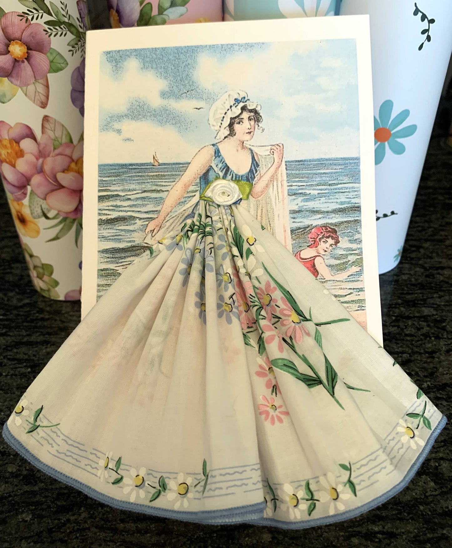 MOMENTS IN THYME - Fun In the Sun Keepsake Hanky Card