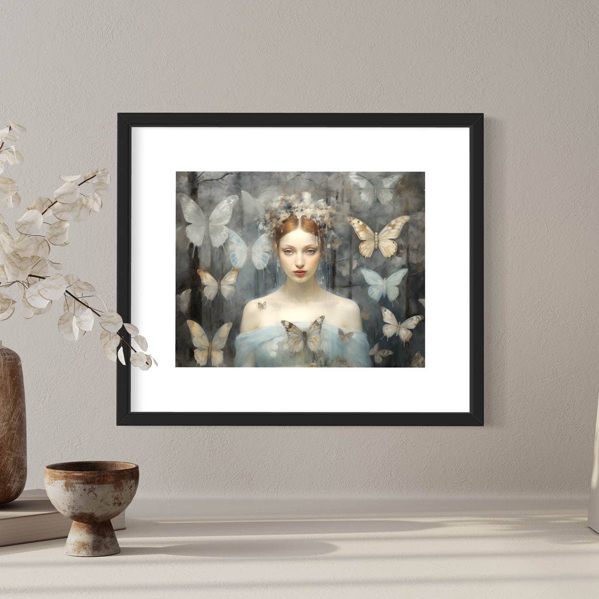 Salty Alyce - Butterfly Queen Gothic Winter Solstice Print 58RD