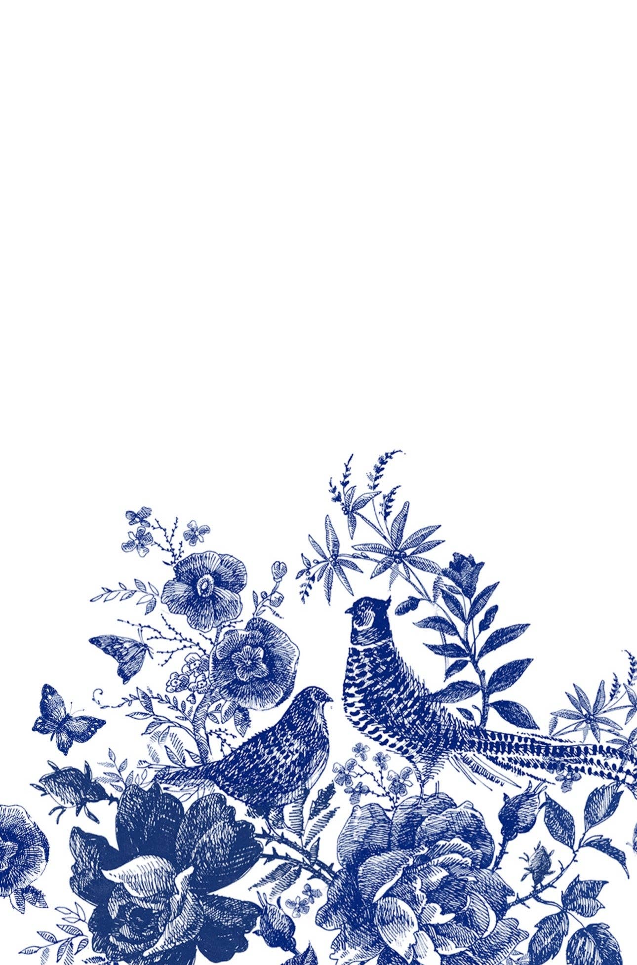 Altoonastore - Porcelain Pheasantry - Printed Guest Towel