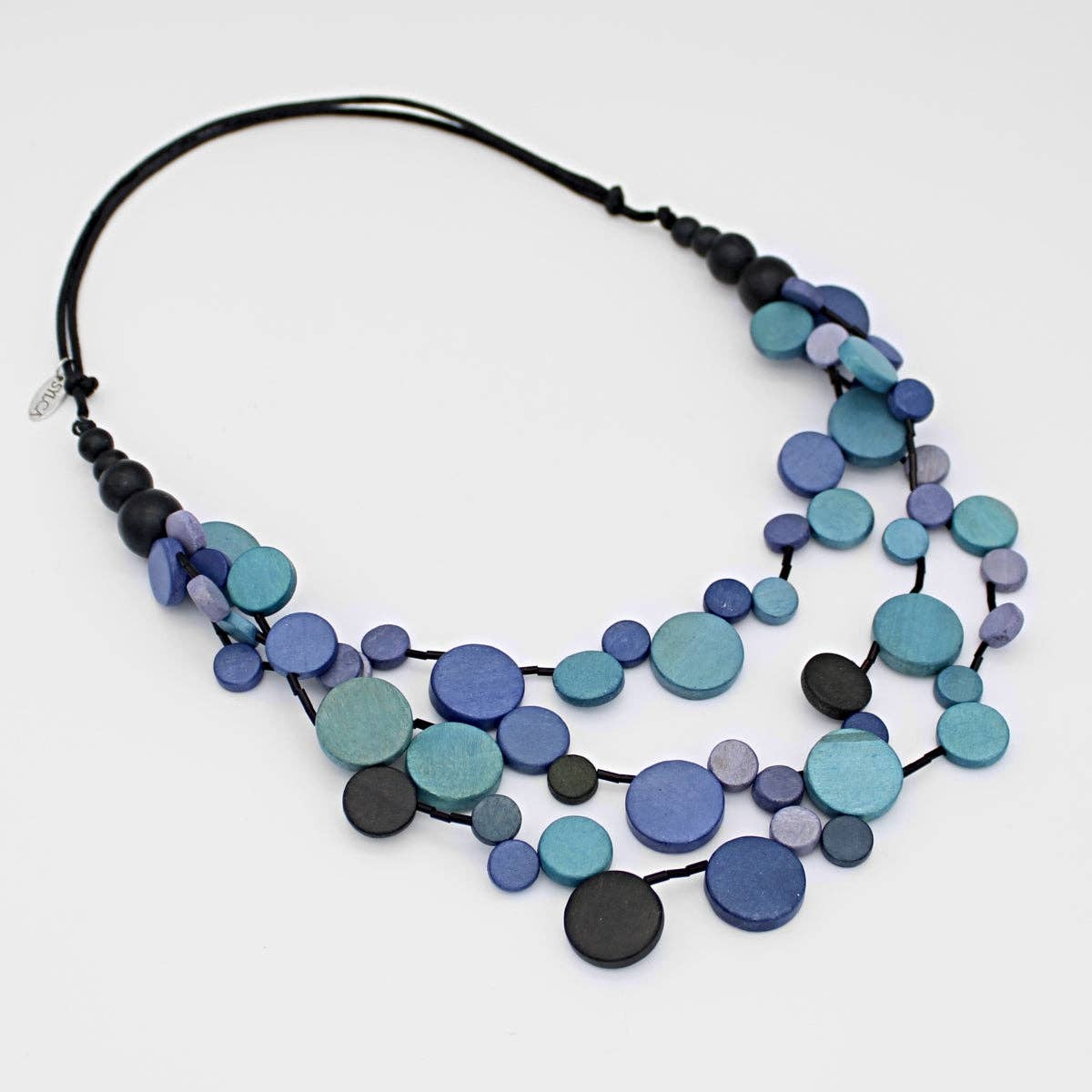 Sylca Designs - Blue Multi Strand Millie Statement Necklace