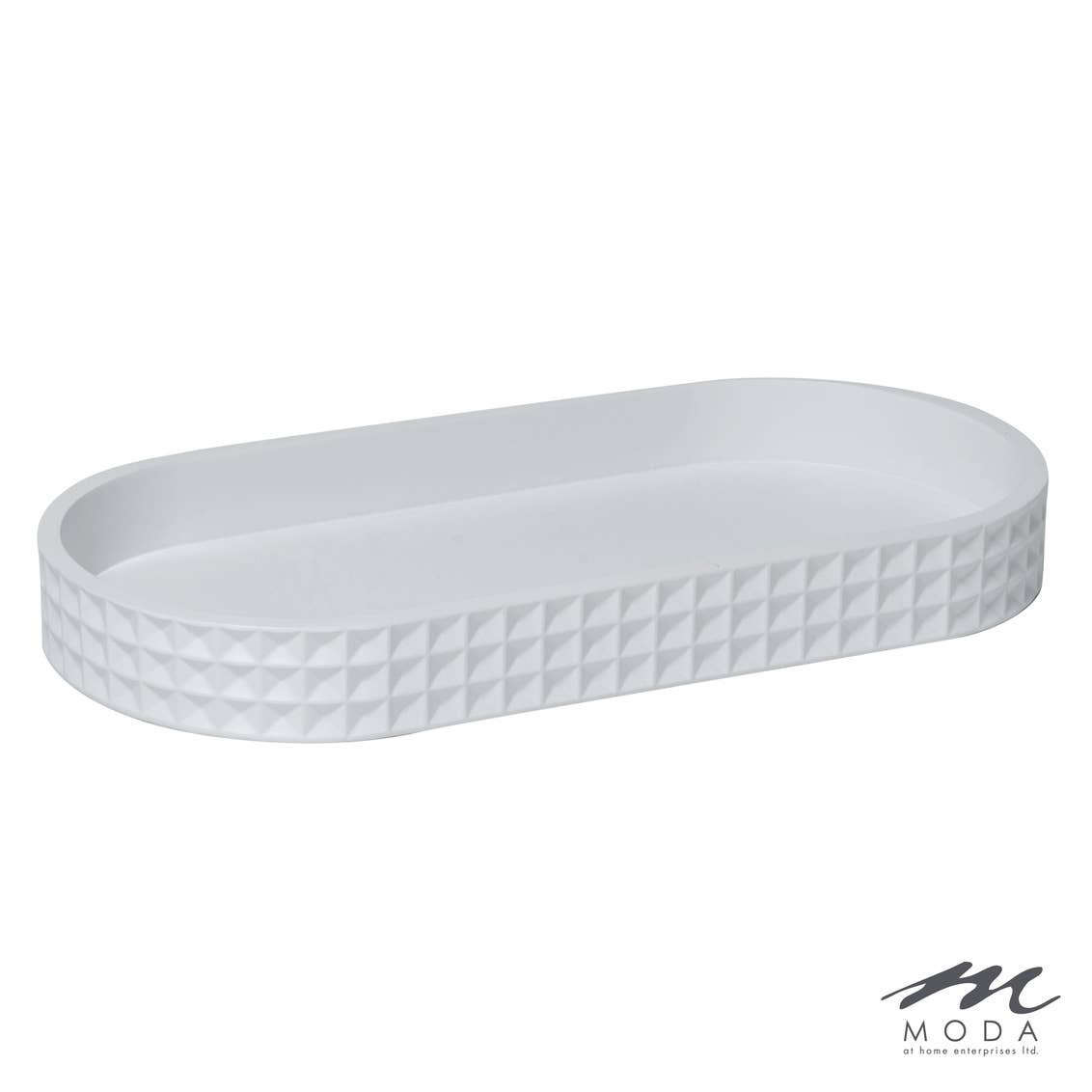 Moda at Home Enterprises, Ltd - Braemar Tray Resin : White