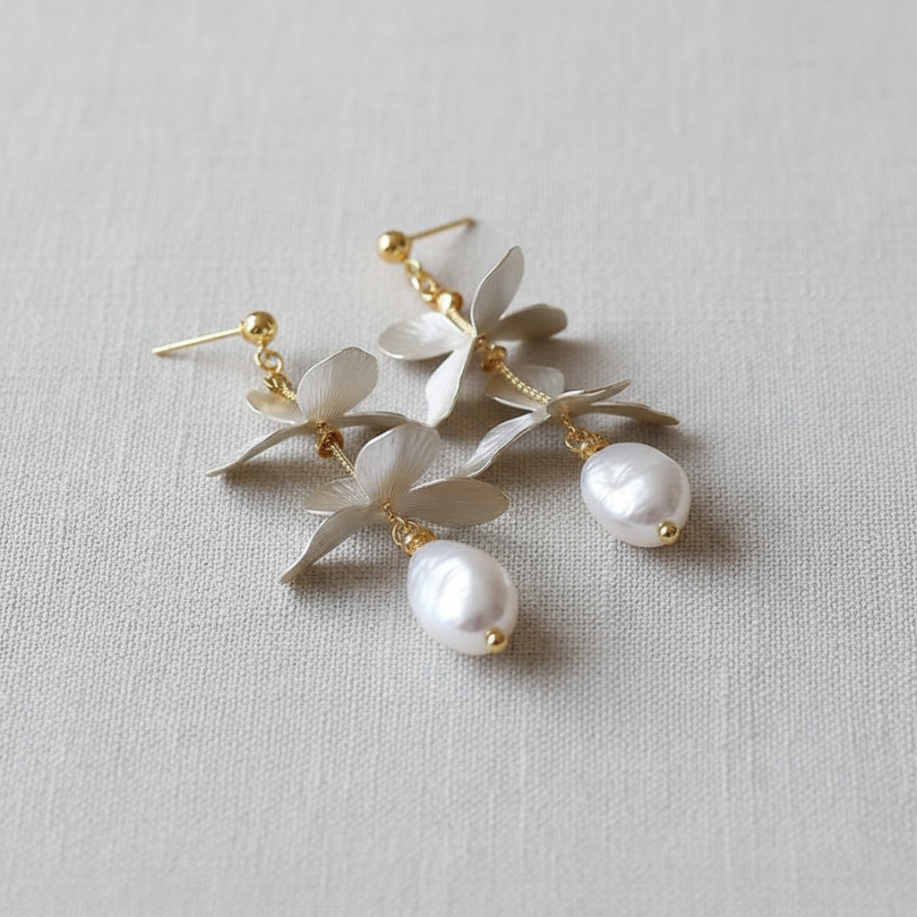 camilla dovey - Elegant Pearl Tassel Earrings