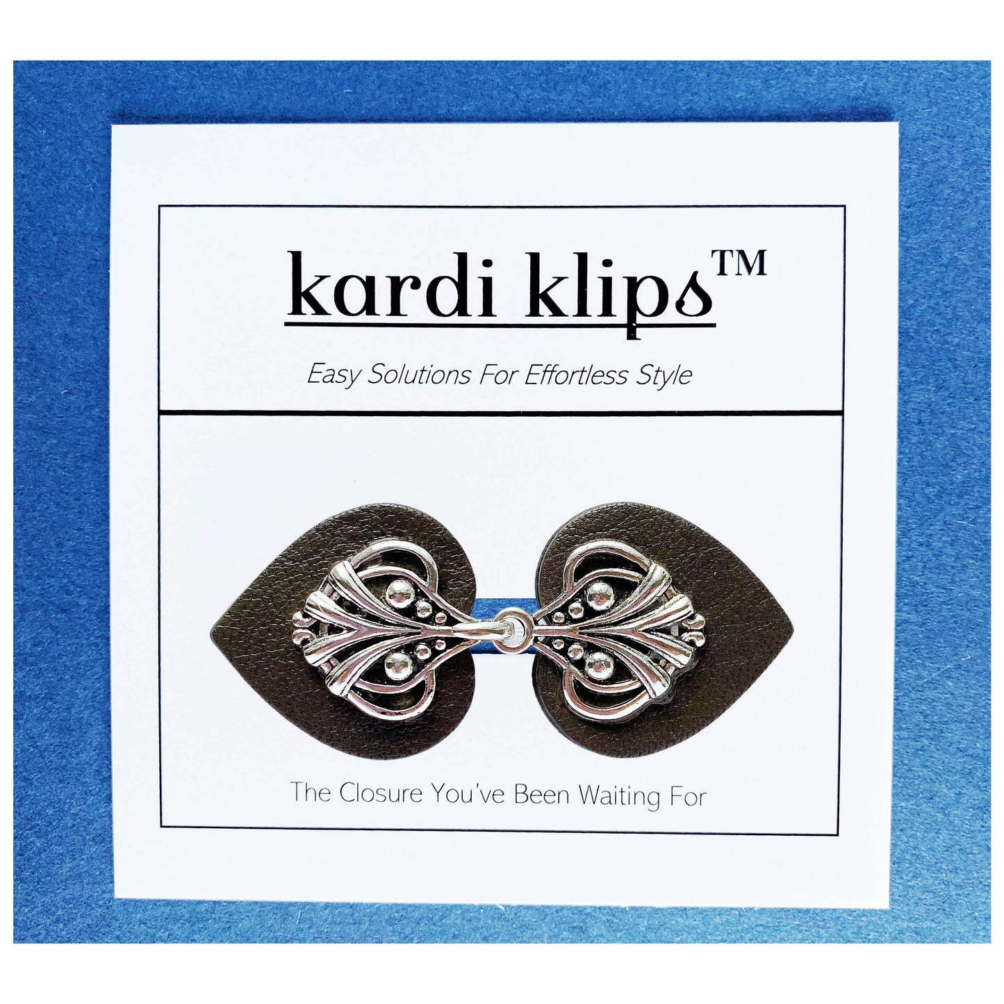 KardiKlips - Gray Cinch Clip for Clothes, Unique Women's Accessories