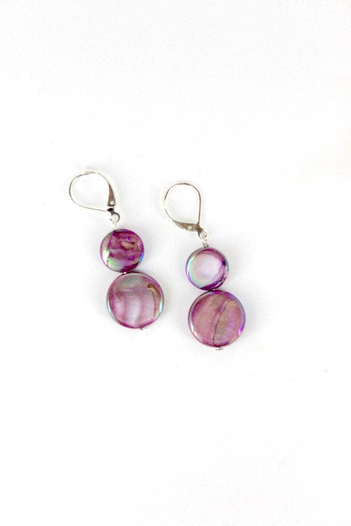 Sea Lily - EPURPLE - Purple MOP Earring