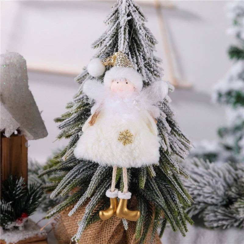 ShieldChic - Christmas Feather Angel Pendant: GRAY