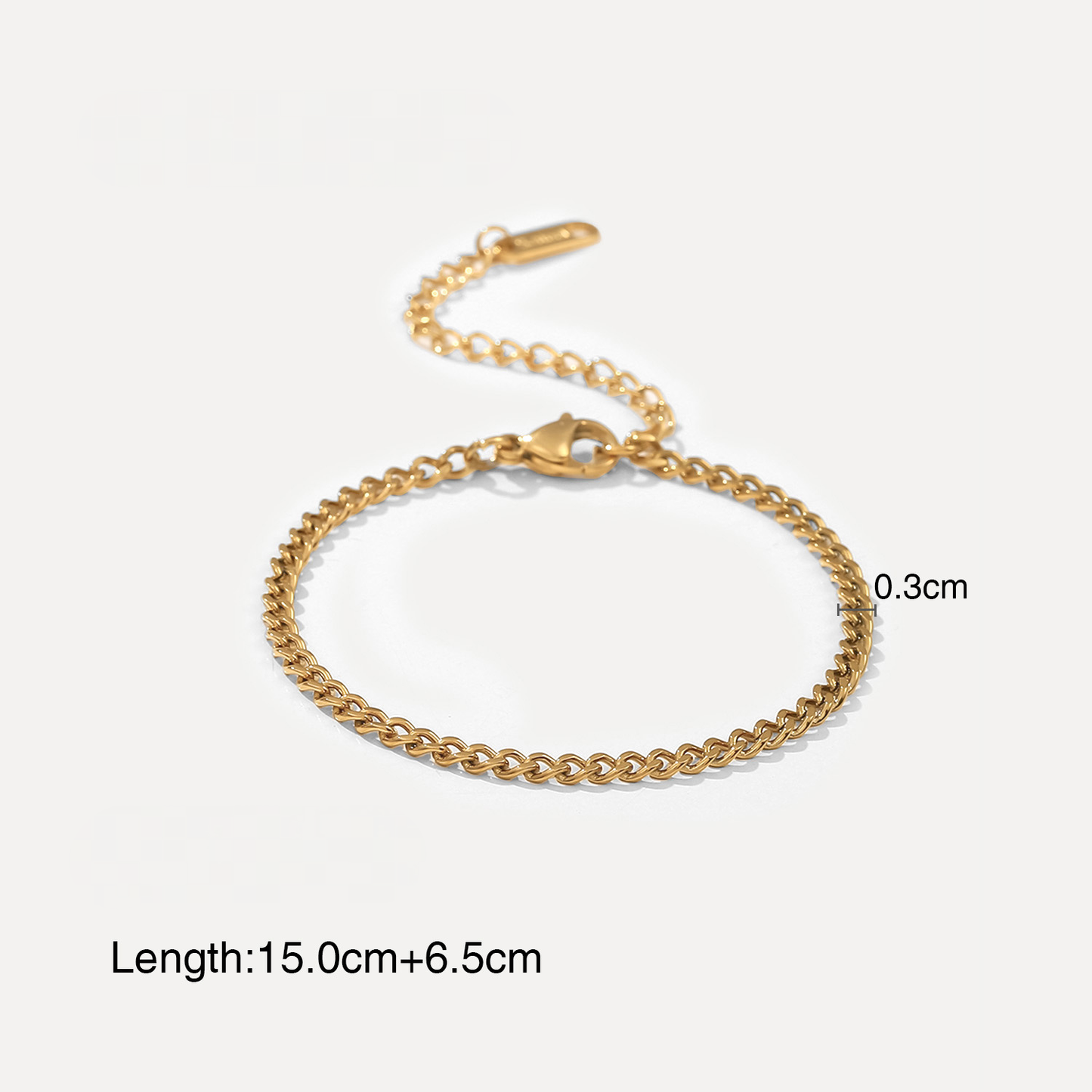Mio Queena - Multi Style 18K Gold Plated Steel Chain Bracelets - FGS: D