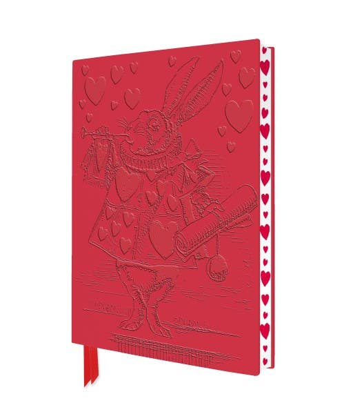Texas Bookman - Artisan Art: Alice In Wonderland White Rabbit Journal