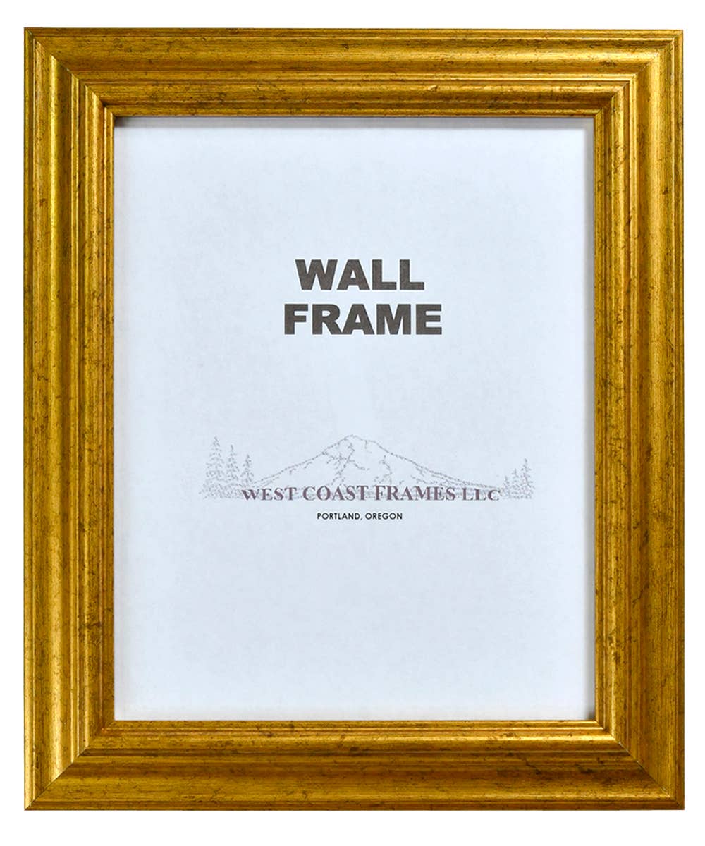 West Coast Frames LLC - 11505 - 1-1/4" Gold Poly Picture Frame: 8 x 10