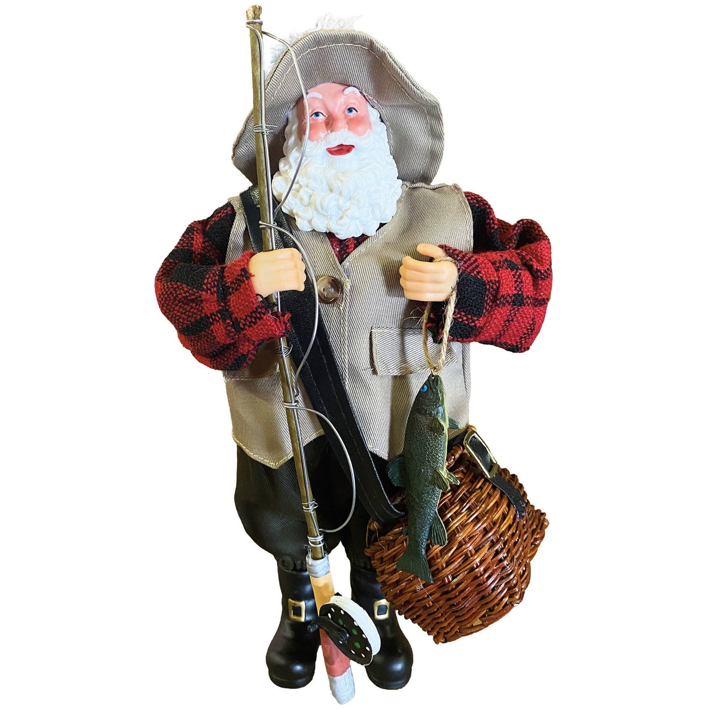 Santa’s Workshop Inc. - 12" Fly Fishing Santa