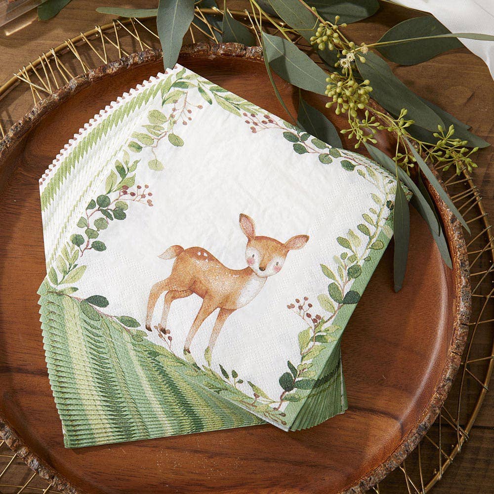 Kate Aspen - Woodland Baby 2 Ply Paper Napkins (Set of 30)