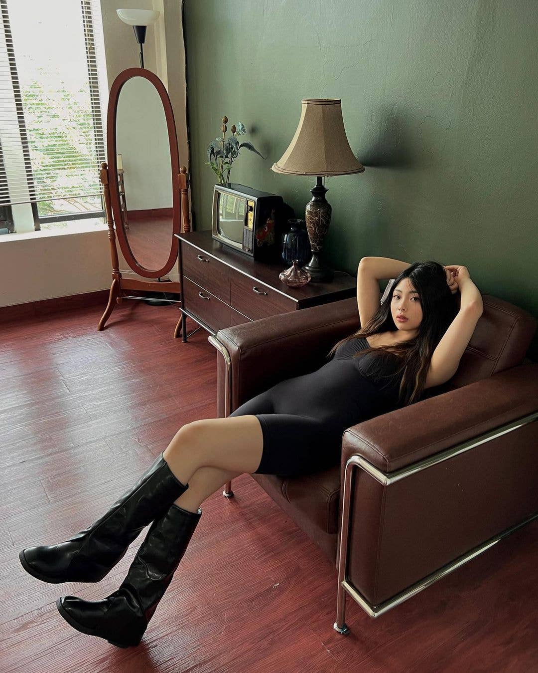 SHAPERX - SHAPERX Seamless Full Body Tummy Control Bodysuit shapewear: L/XL / Black