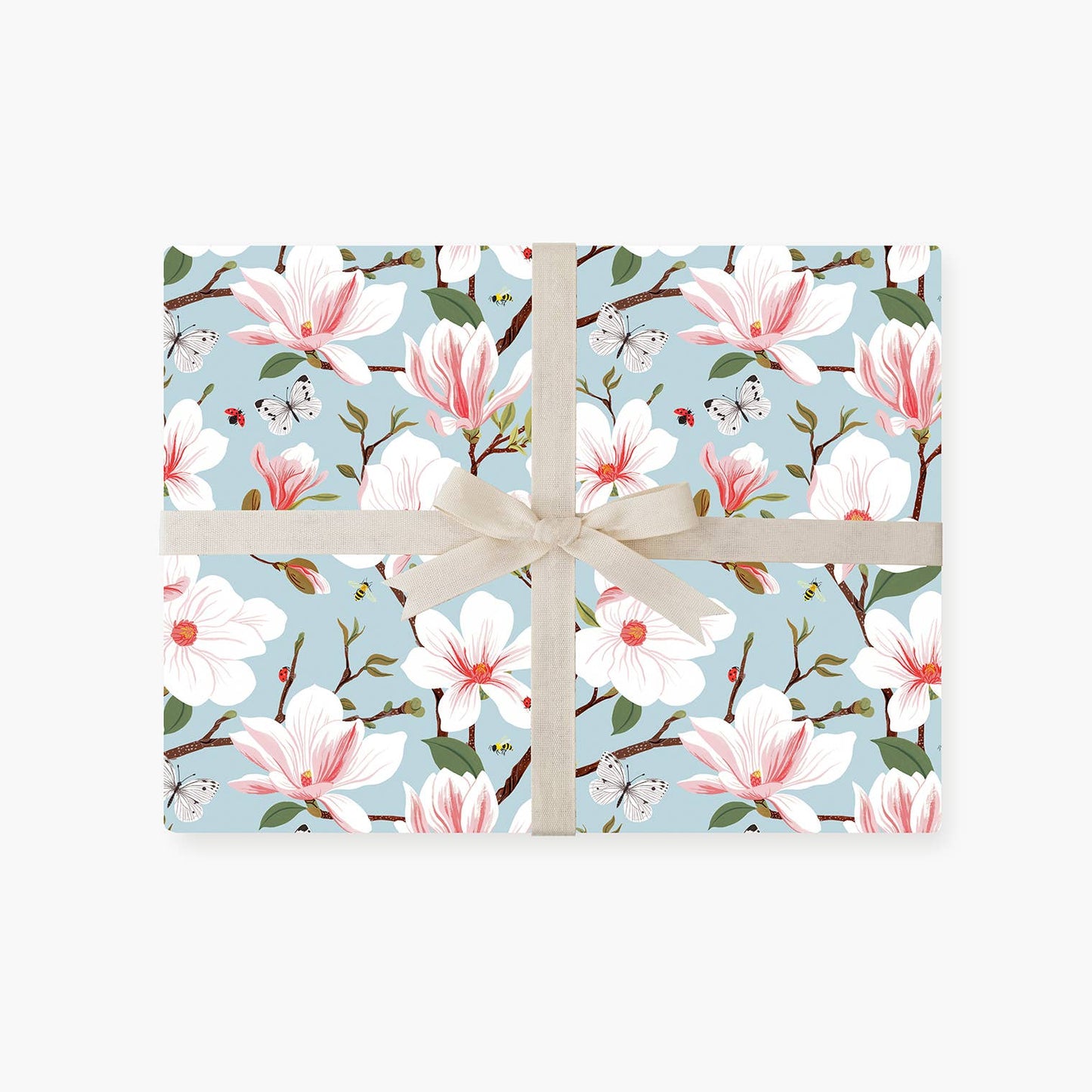 Botanica Paper Co. - MAGNOLIA & APPLE BLOSSOM | Double Sided Wrapping Paper Sing