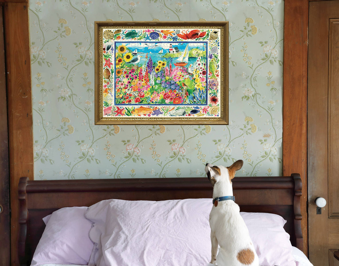 eeBoo - Seagull Garden 1000 Piece Rectangular Puzzle