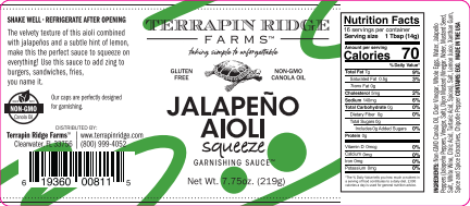 Terrapin Ridge Farms - Jalapeno Aioli Garnishing Squeeze