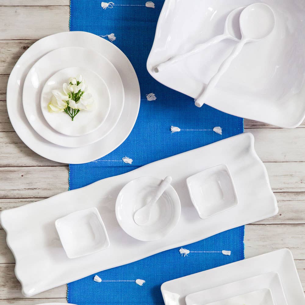 Q Squared - Ruffle Square 12pc Dinnerware Set