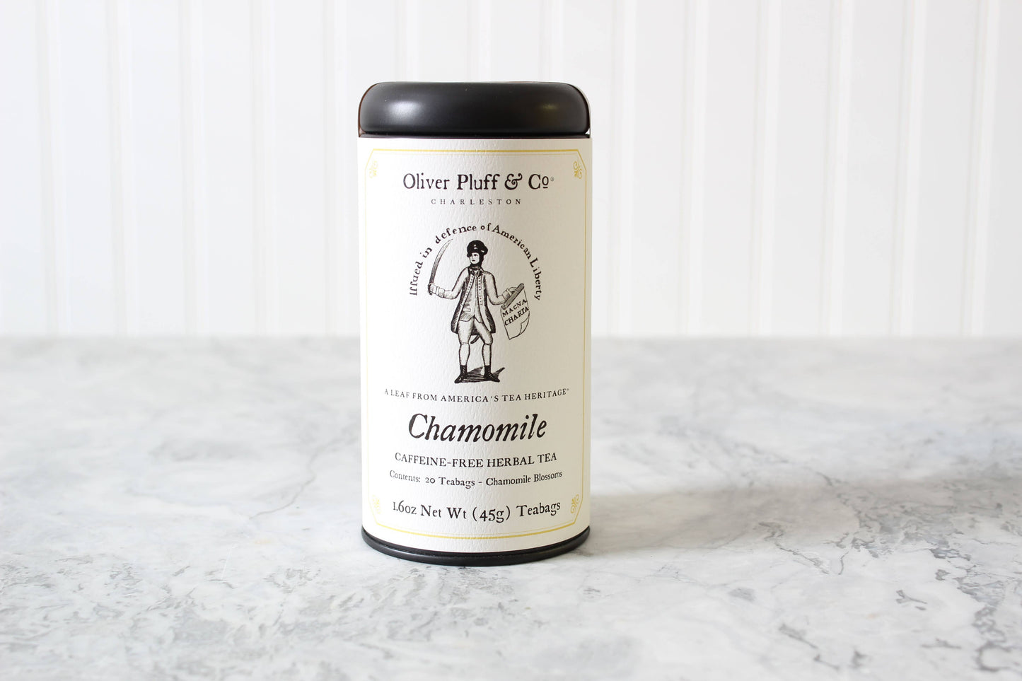 Oliver Pluff & Company - Chamomile - Caffeine Free 20 Teabags in Signature Tea Tin