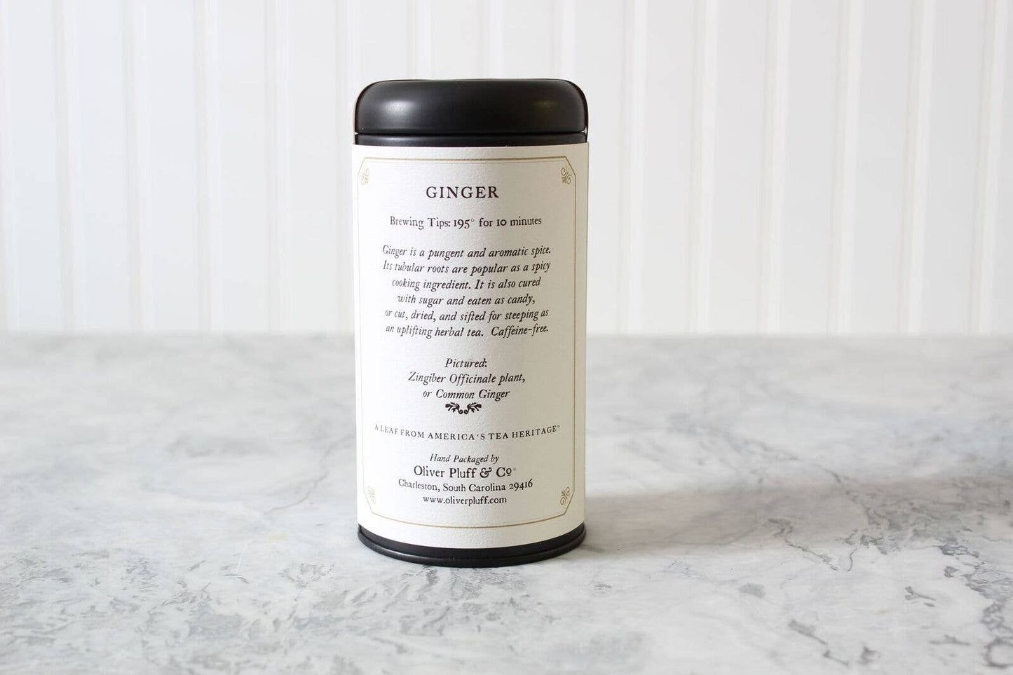 Oliver Pluff & Company - Ginger - 20 Teabags in Signature Tea Tin