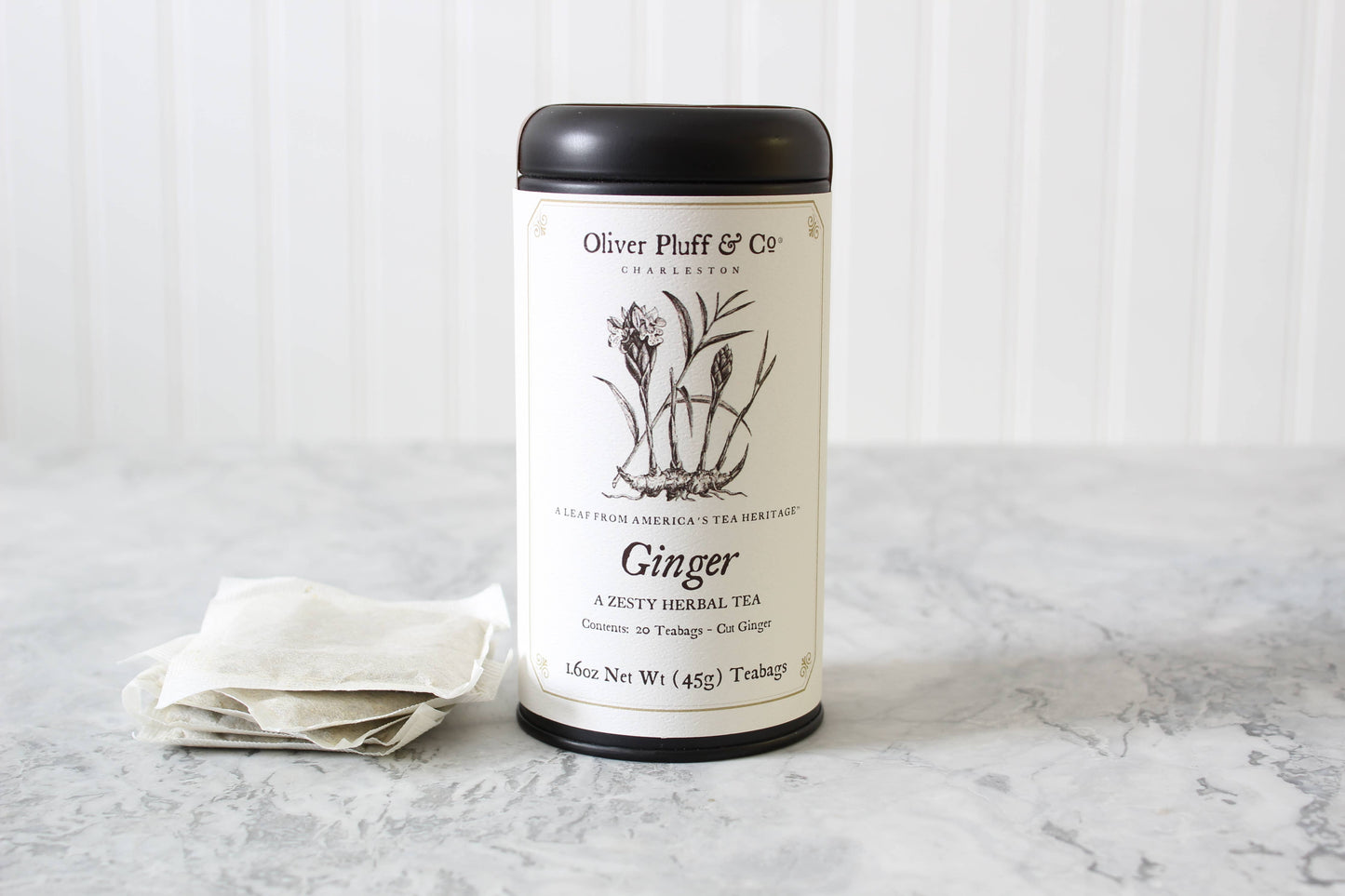 Oliver Pluff & Company - Ginger - 20 Teabags in Signature Tea Tin