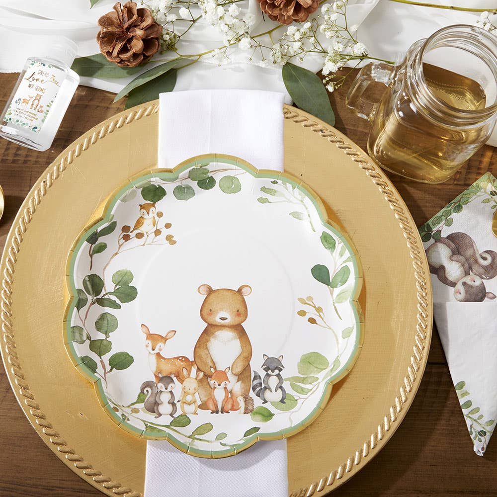 Kate Aspen - Woodland Baby 9 in. Premium Paper Plates (Set of 16)