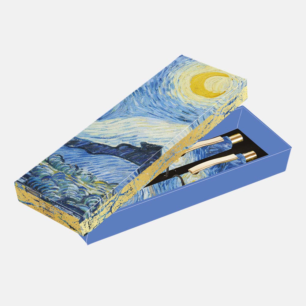The Gifted Stationery Company - Gift Pen Set - Van Gogh - Starry Night