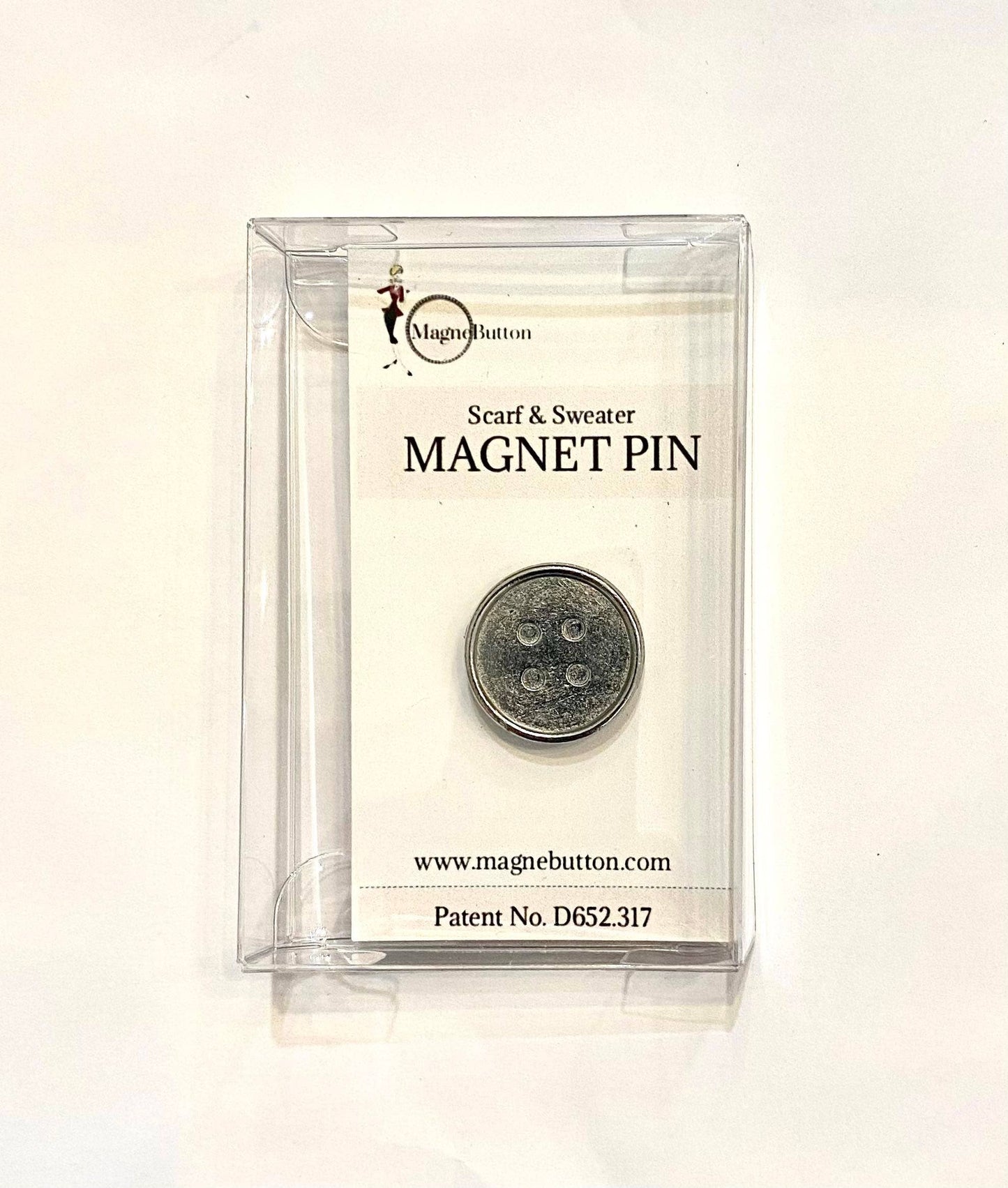 MagneButton - NEW Button Collection Shiny Silver