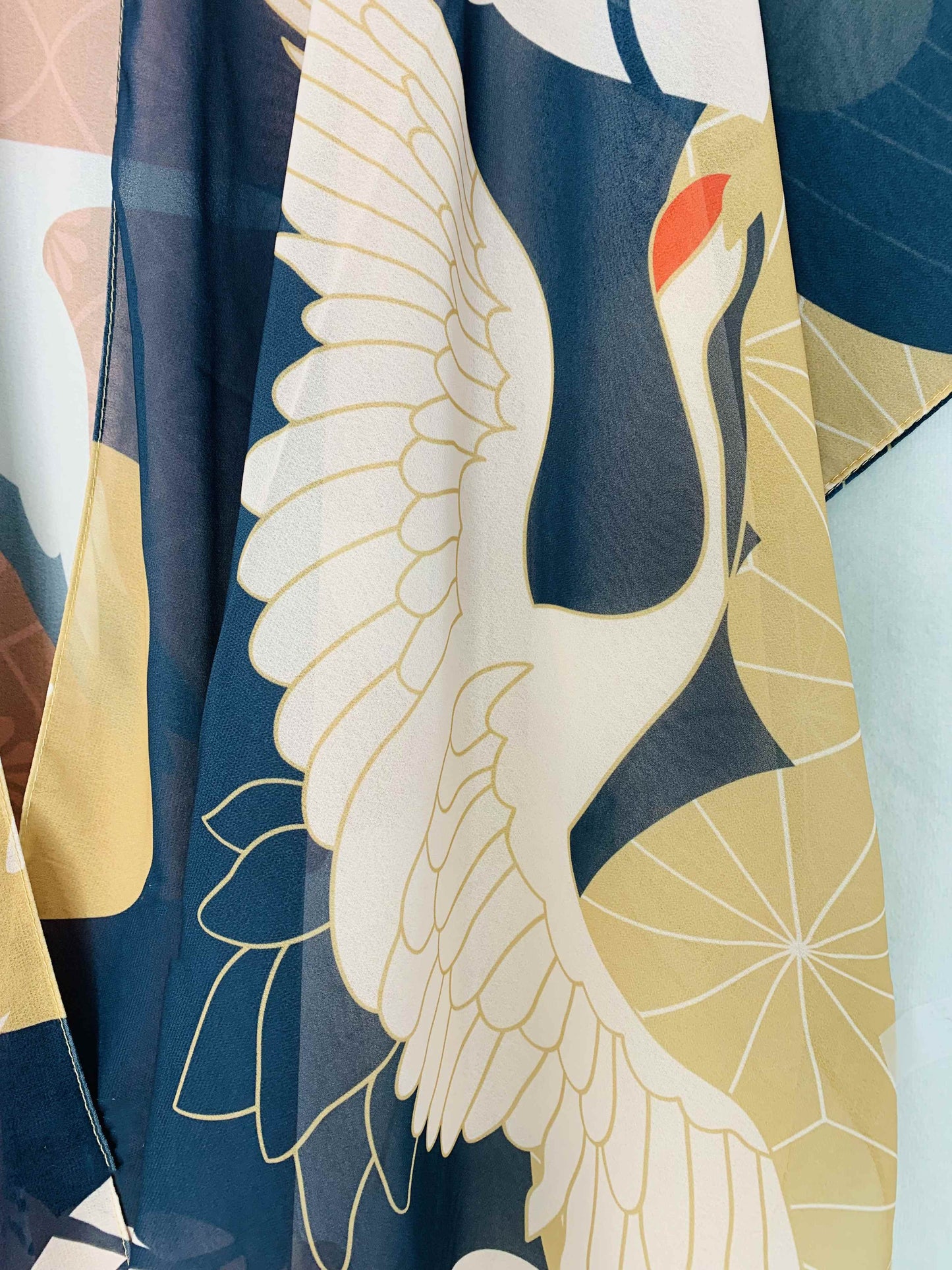 JC Sunny Fashion - JC070938 Japanese Crane Kimono