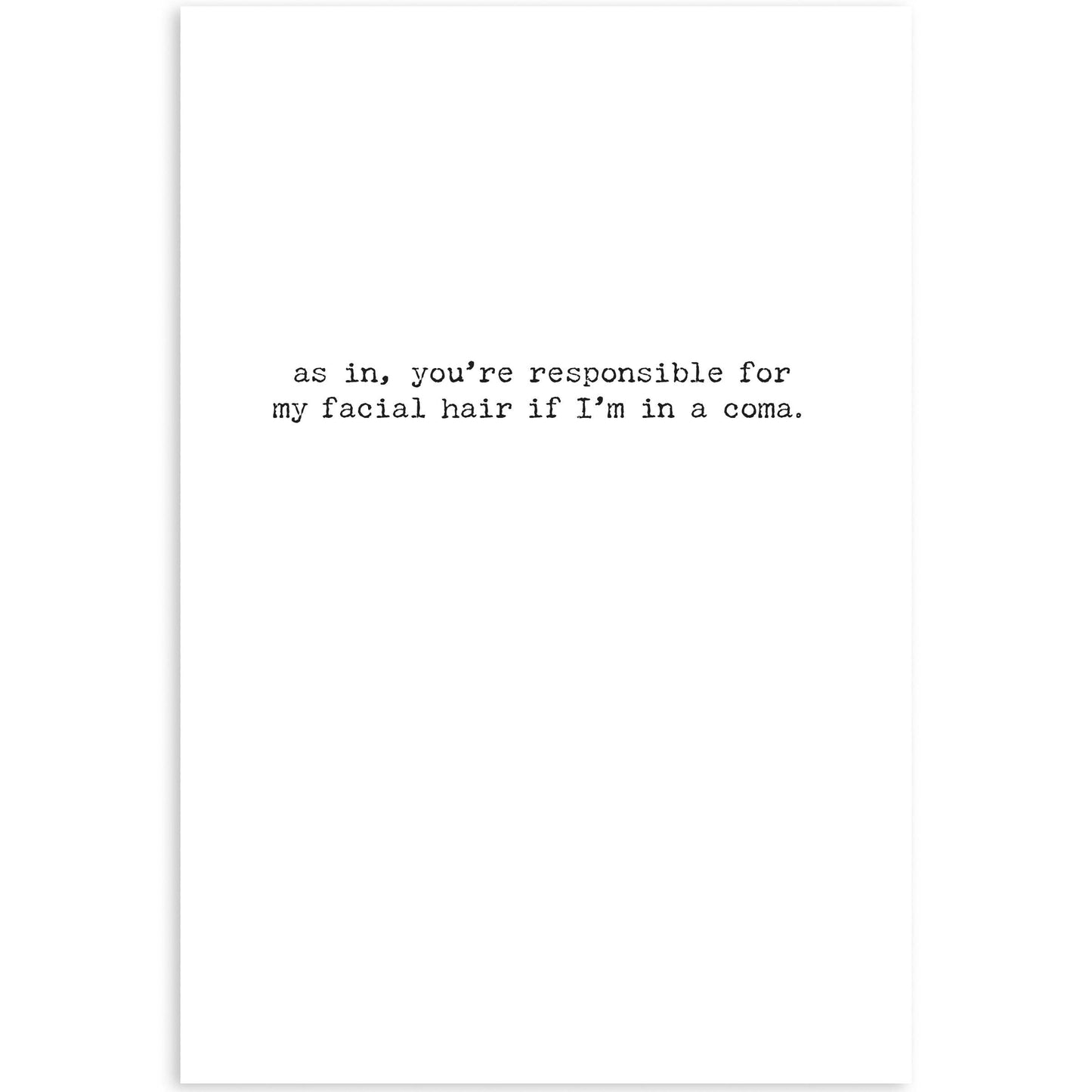 Primitives by Kathy - Emergency Contact Greeting Card
