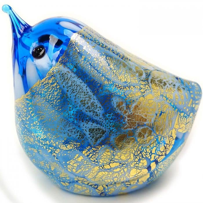 Alice Sturzinger LLC - Murano Little Bird of Inspiration Figurine - Muliple Color: Aqua