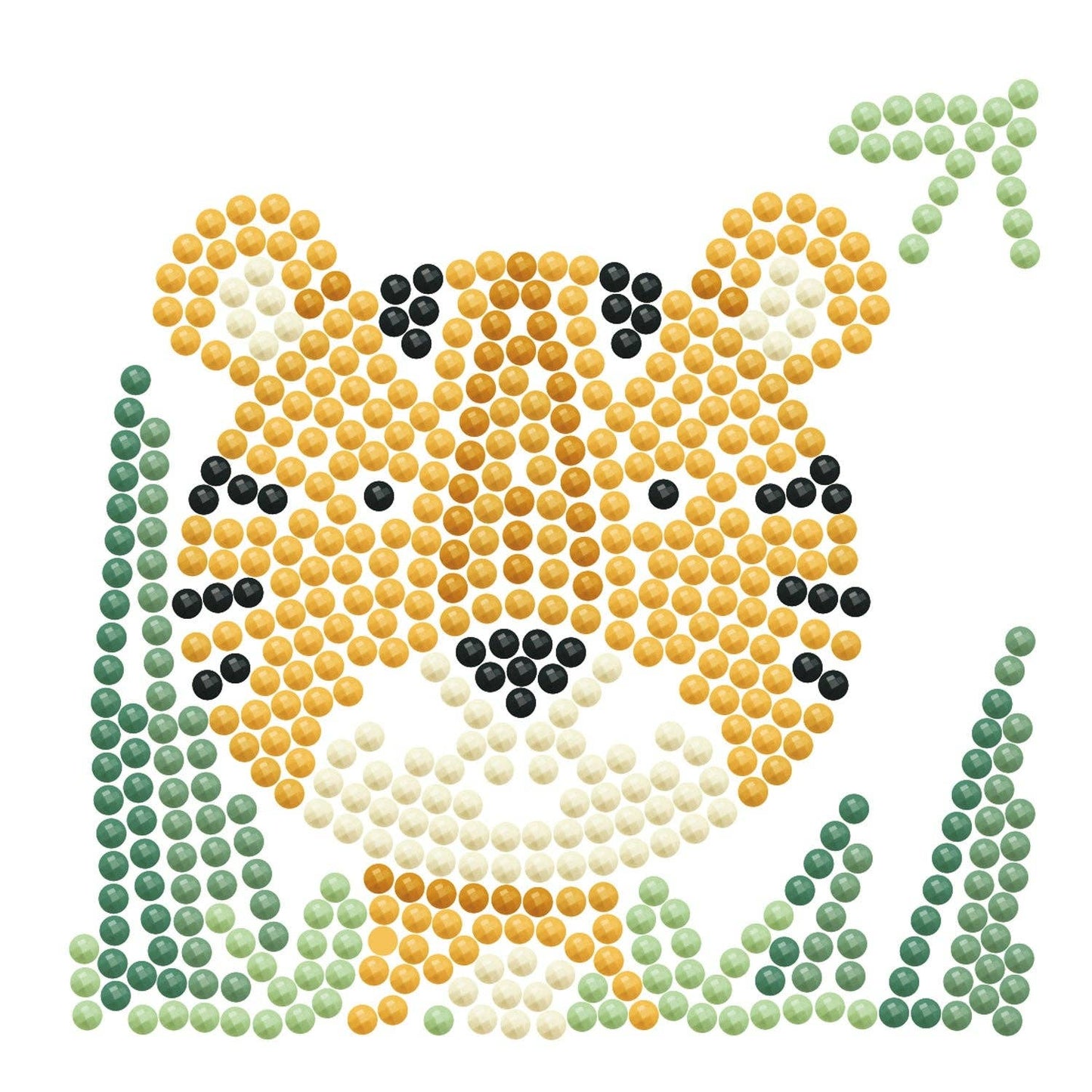 DIAMOND DOTZ® - Diamond Dotz Woodland Tiger Framed Kit - 4.0" x 4.0"