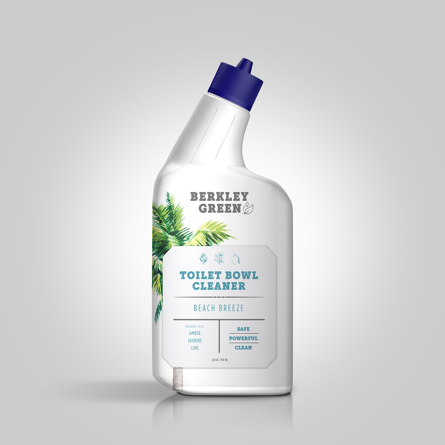Berkley Green - Eco Toilet Bowl Cleaner, Beach Breeze (24oz bottle): 6 Pack