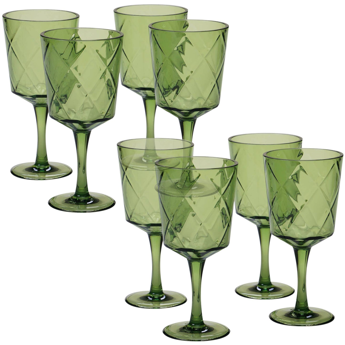 Certified International - Diamond HW Acrylic Drinkware - Acrylic Goblet