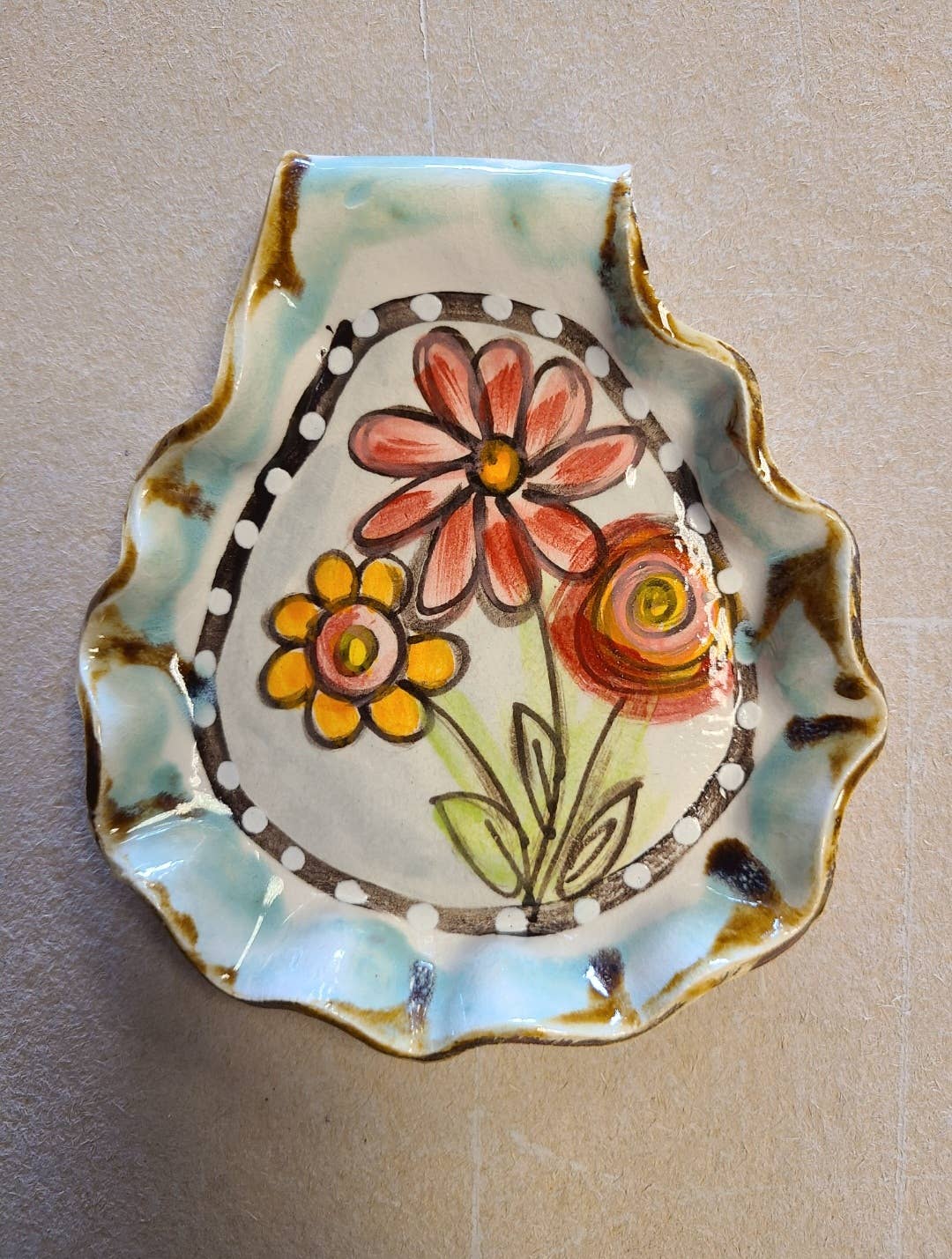 Heartfelt Traditions - Spoon Rest (Drip Flowers)