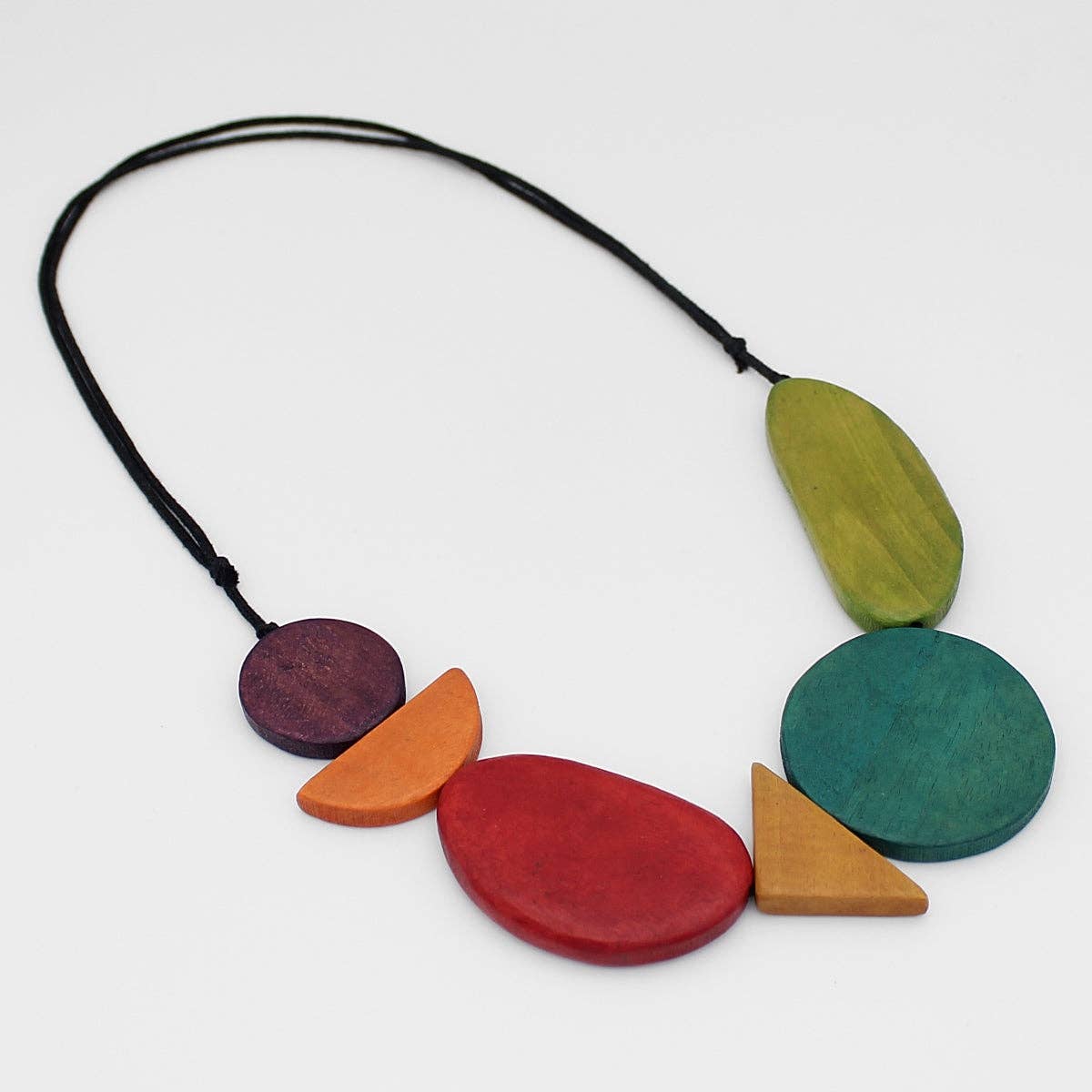 Sylca Designs - Nalani Multi Color Artful Wood Necklace