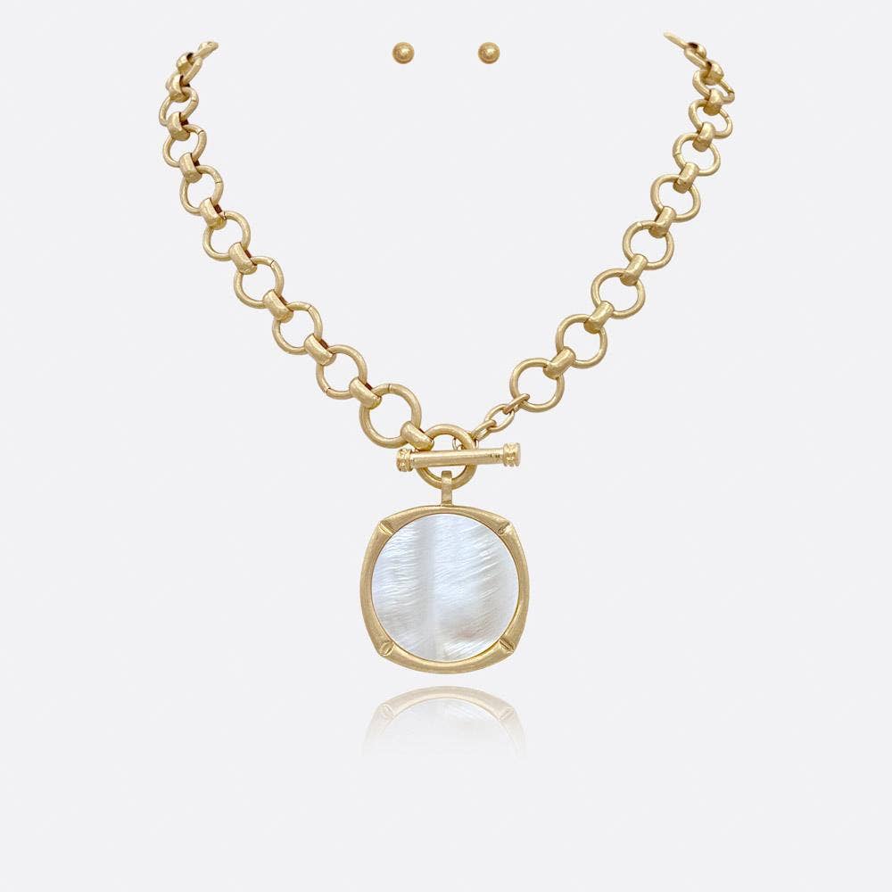 anbfashion - Bamboo Mop Toggle Necklace NK-10175: SMOP