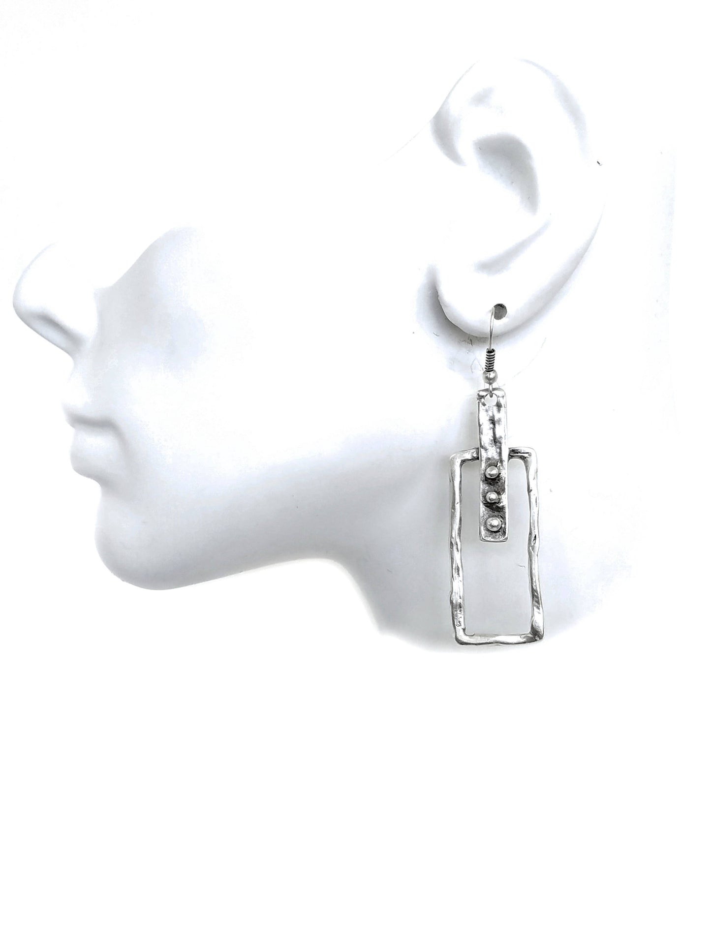 Chanour - Handmade Pewter Earrings - KU123