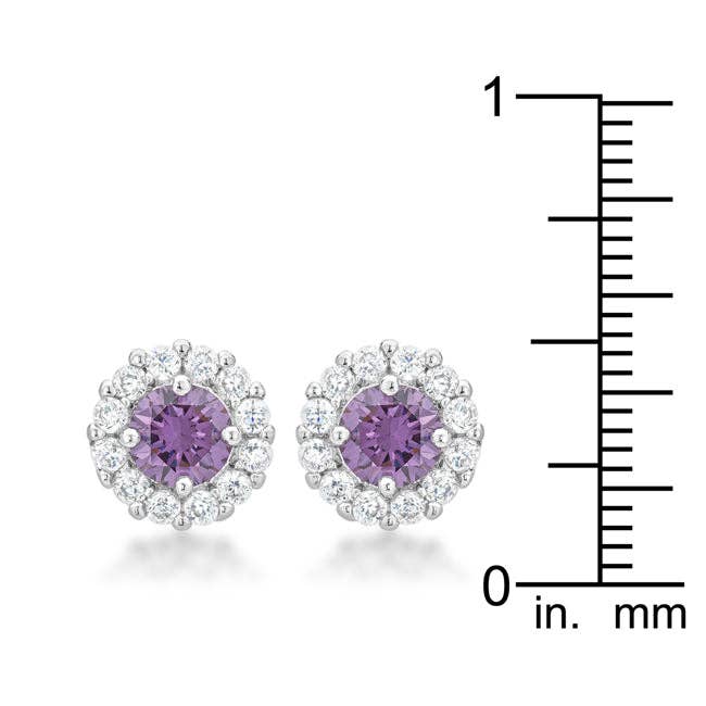JGoodin - Bella Bridal Earrings in Purple