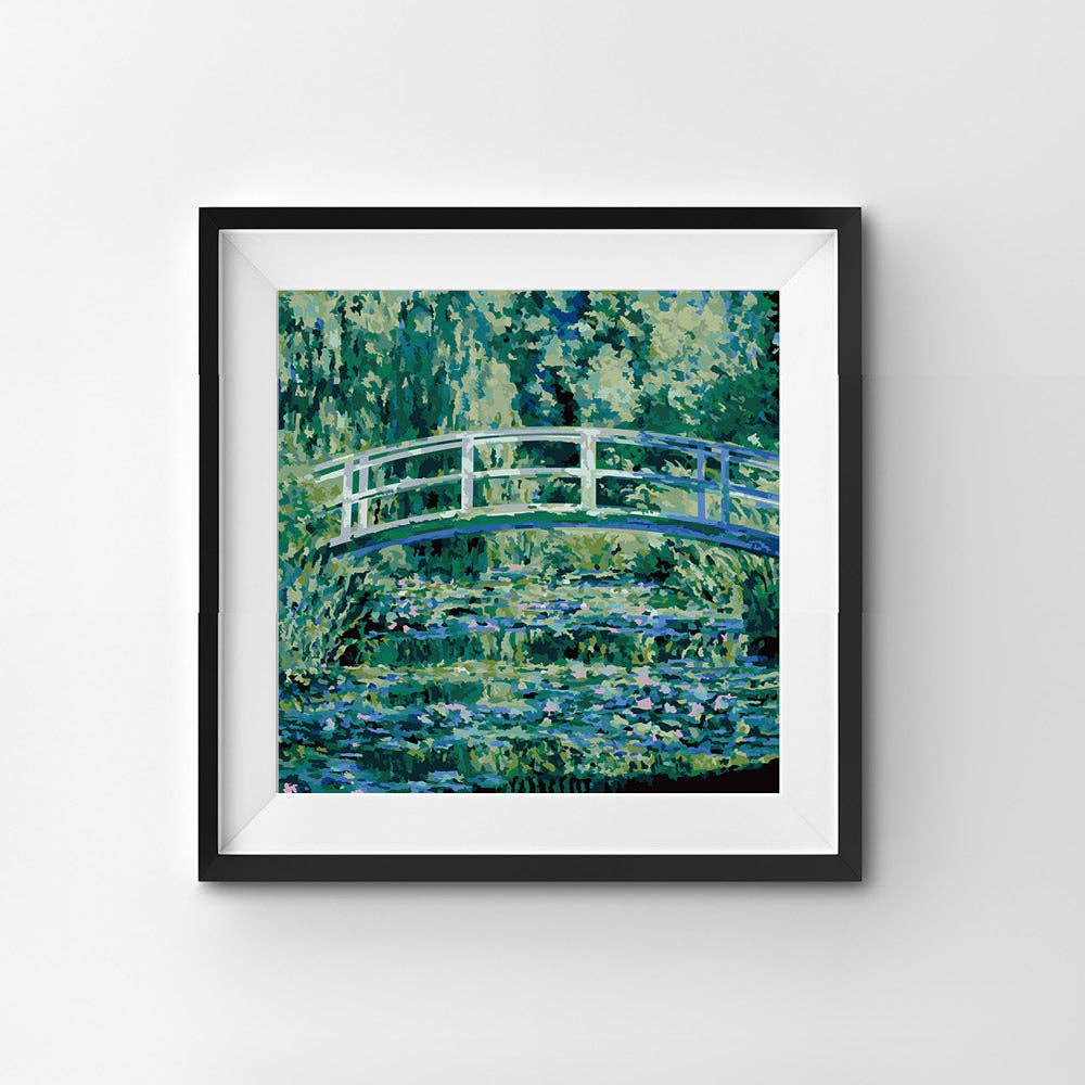 Winnie's Picks - Waterlilies And Japanese Bridge, Claude Monet - Paint kit: Without Frame