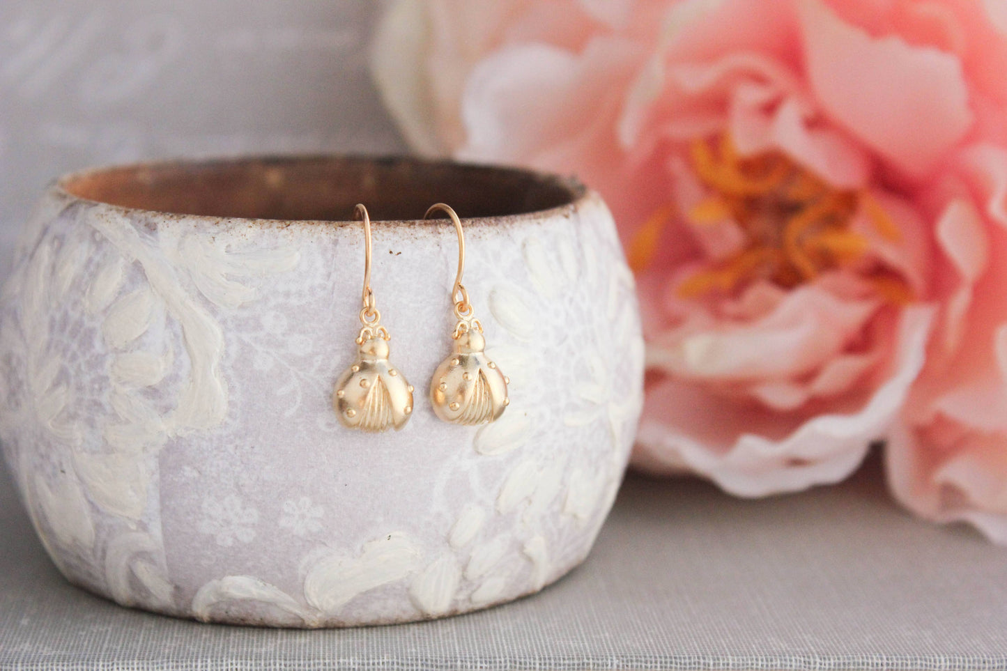 A Pocket of Posies - Small Ladybug Earrings