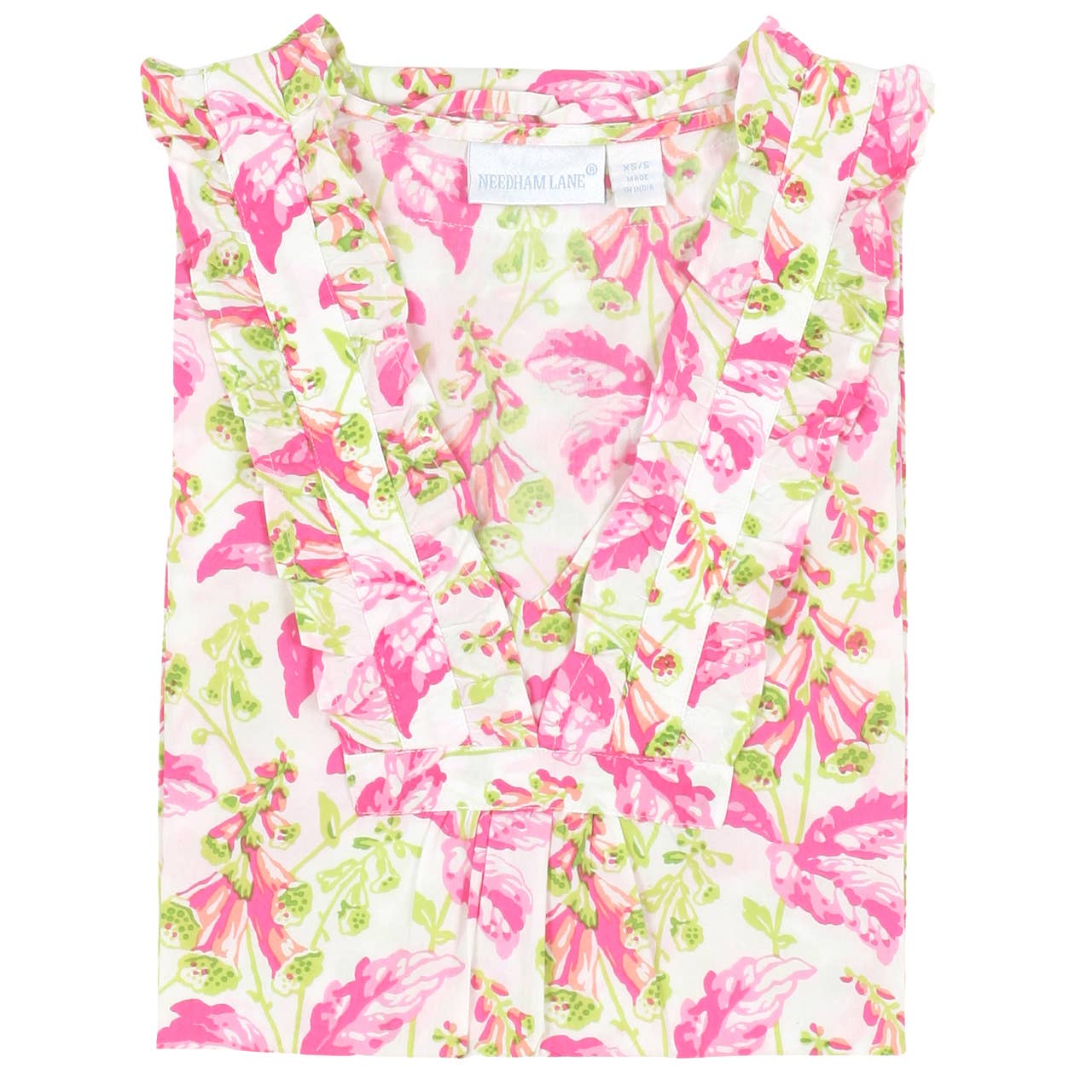 Needham Lane - Fiona Ruffled Nightshirt: XS/S