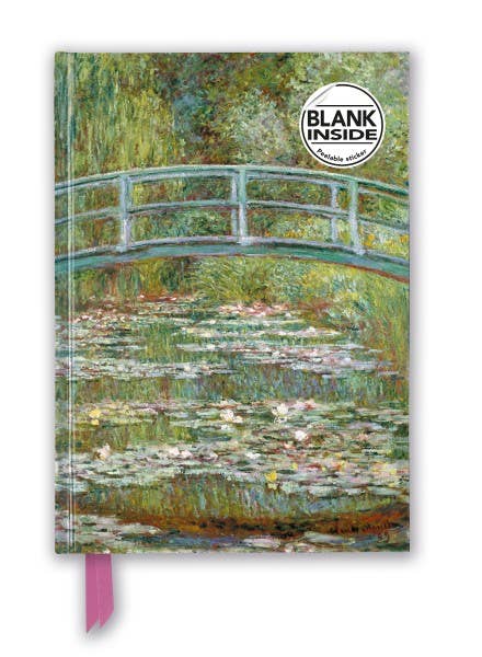 Texas Bookman - Monet: Bridge Over A Pond Of Water Lilies Blank Journal