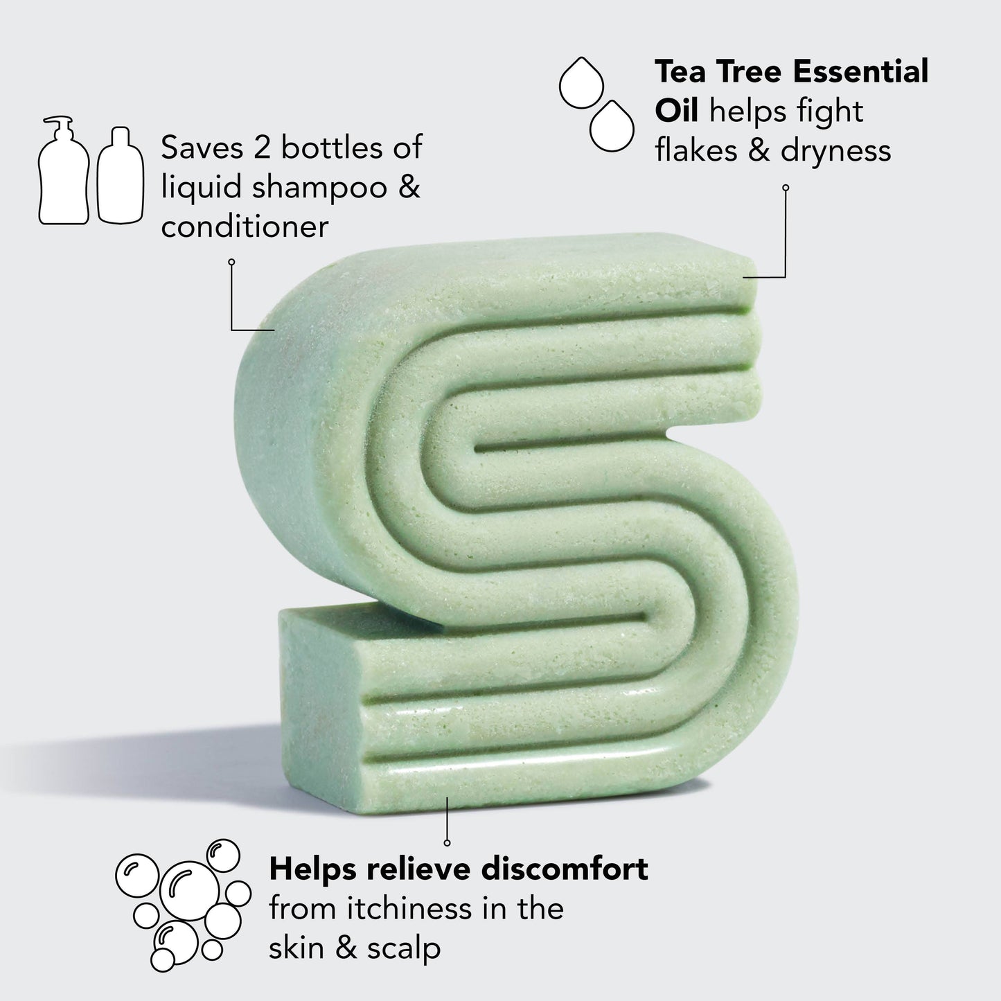 KITSCH - Tea Tree + Mint Clarifying Shampoo Bar