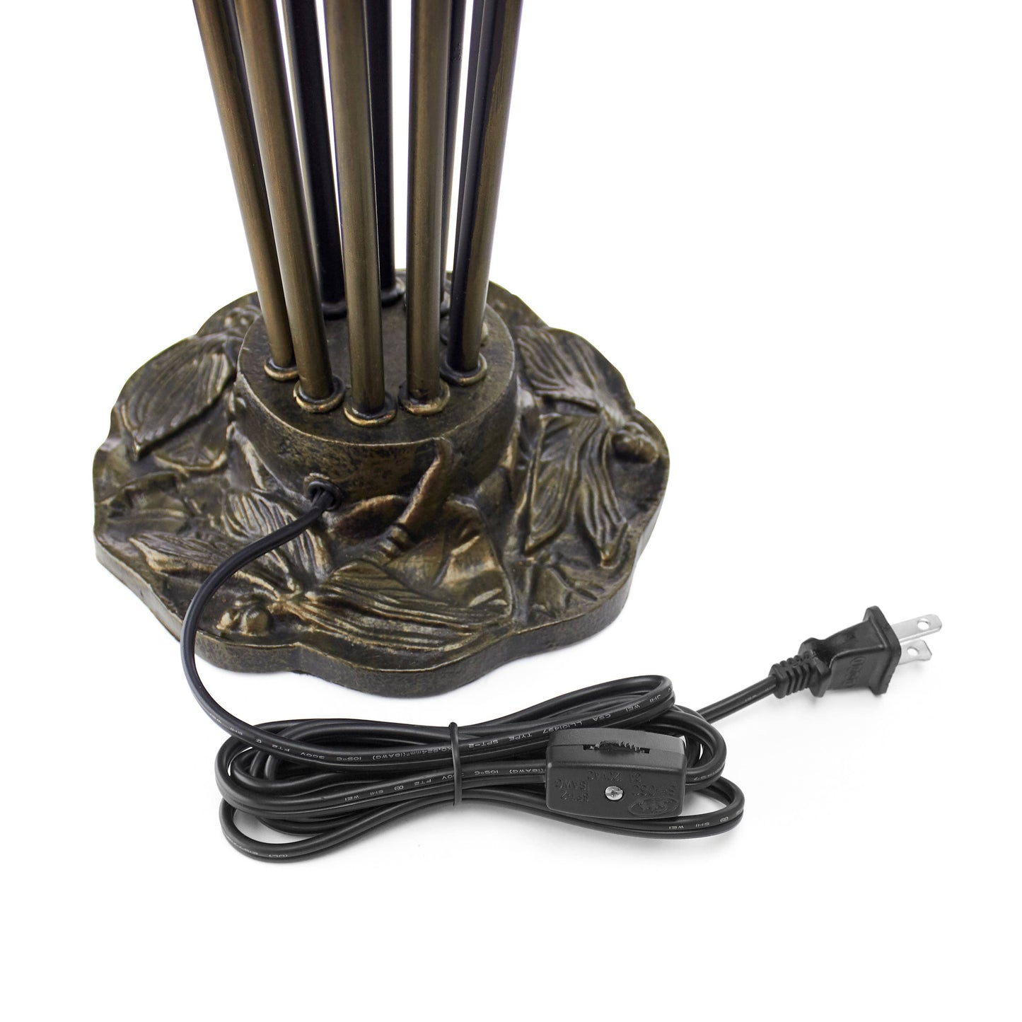 River of Goods - 21"H Lily 10 Light Amber Shade Table Lamp