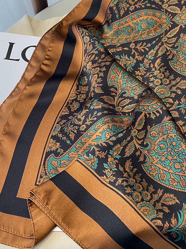 UZ Wholesale Store - Printed Sun Protection Shawl&Scarf: COFFEE / One_size
