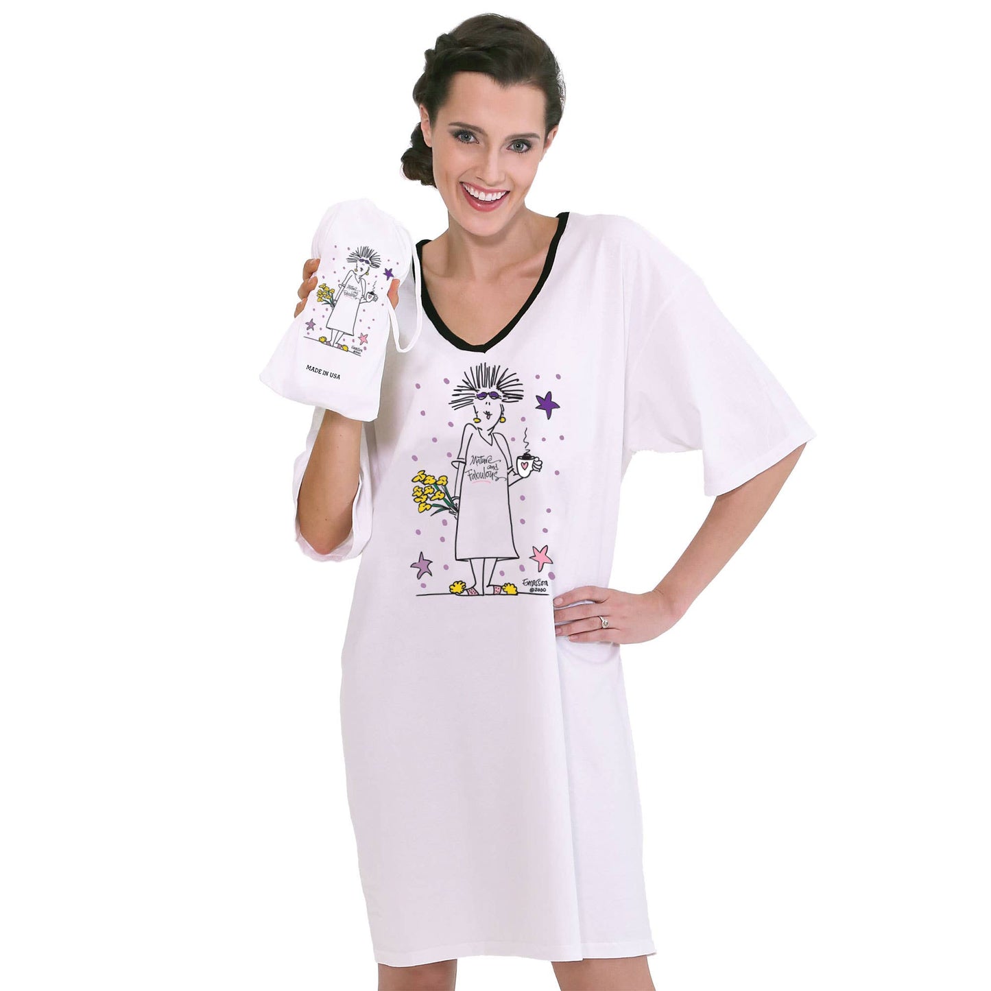 Emerson Street Clothing Co. - Mature and Fabulous, Nightshirt in a Bag