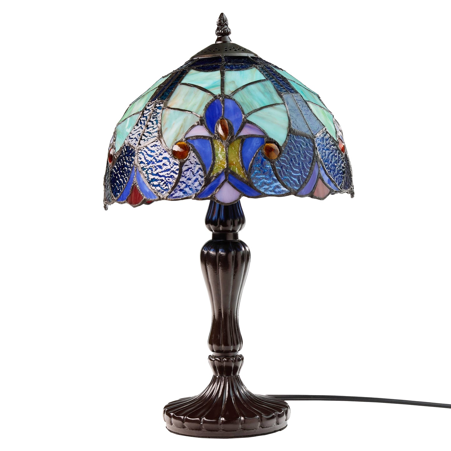 River of Goods - 17"H Halston Candlestick Base Dome Shade Table Lamp