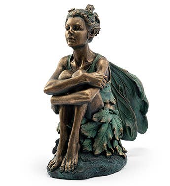 Napco - Fairy, Copper Patina Holding Her Knees Item #14989