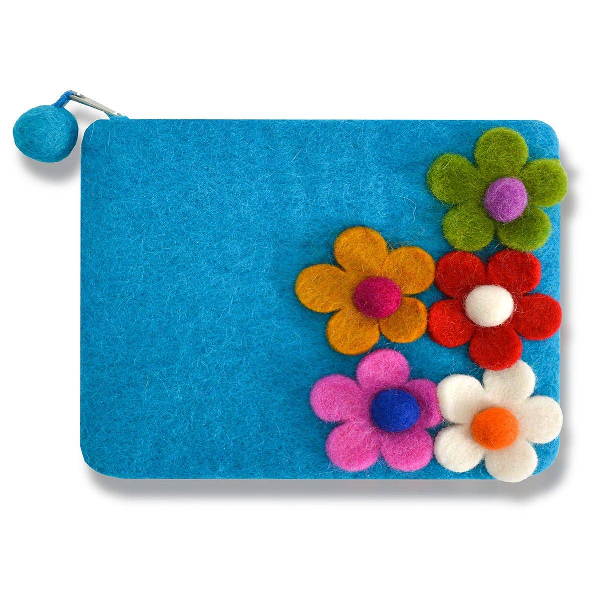 BNB Crafts Inc. - Five side flower Zip coin purses: Purple