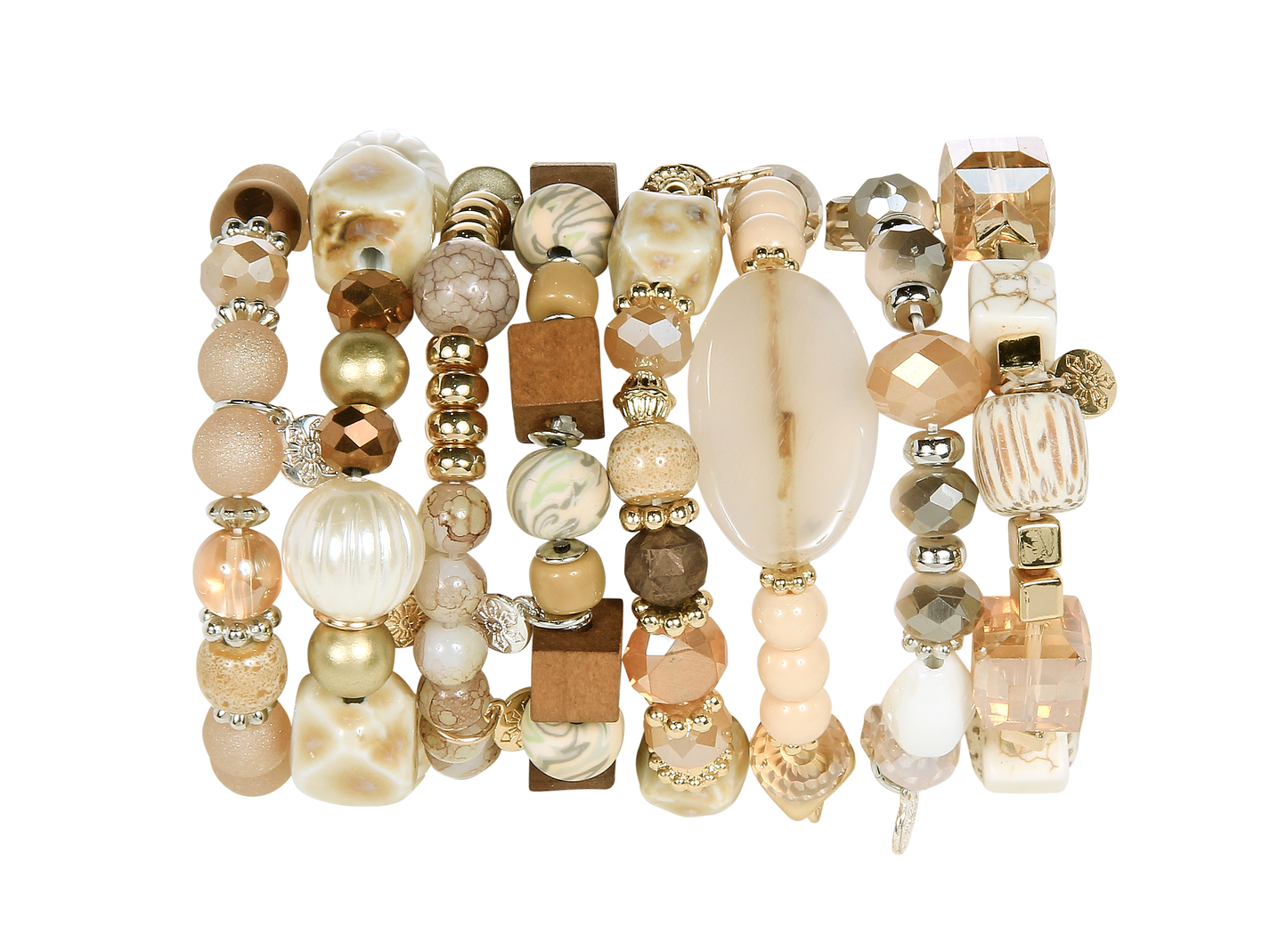 Kaleidoscope Accessories - 1/2 Stax Assortment Refill Bracelets - 16 Pieces: Black